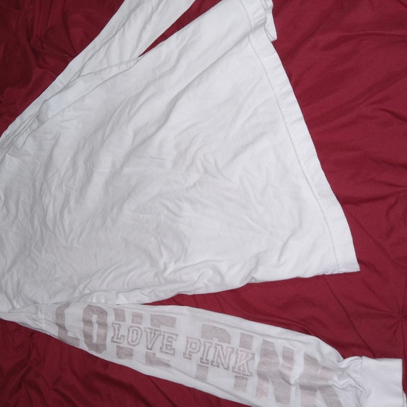 PINK Victoria's Secret White Crew Neck Tee - Picture 4 of 4